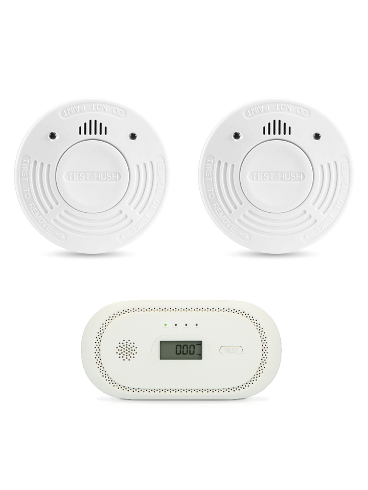 Duopack rookmelders Alecto SD-1010 + Koolmonoxidemelder COA-2650